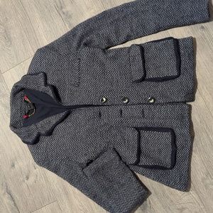 LAST CHANCE Marc by Marc Jacobs herringbone wool blend sweater blazer cardigan